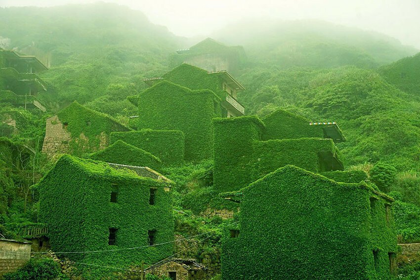 Зеленая деревушка в Китае
