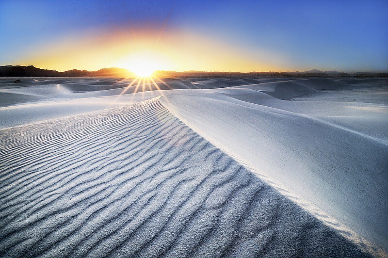 Пустыня Белых Песков в Нью-Мексико