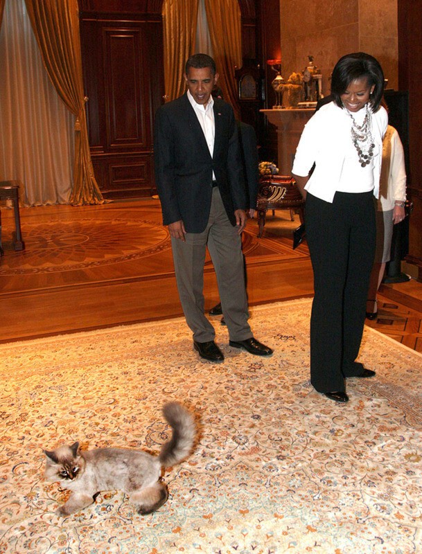 Оригинальная фотография Дорофея с президентом и первой леди США: