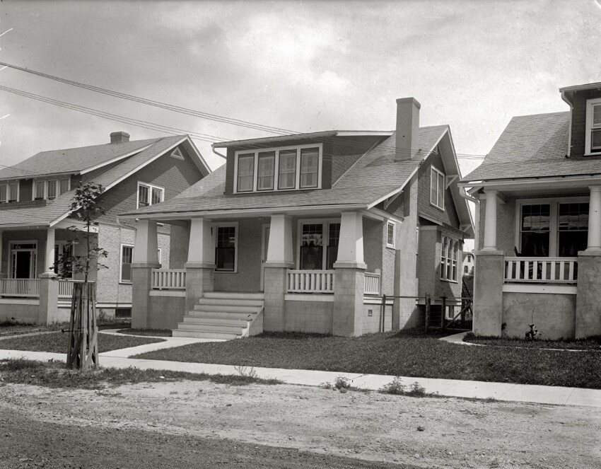 Жилые дома в Вашингтоне, округ Колумбия. 1920 год.
