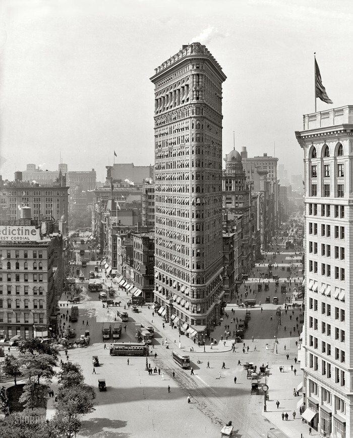 Флэтайрон-билдинг, 1909 год.