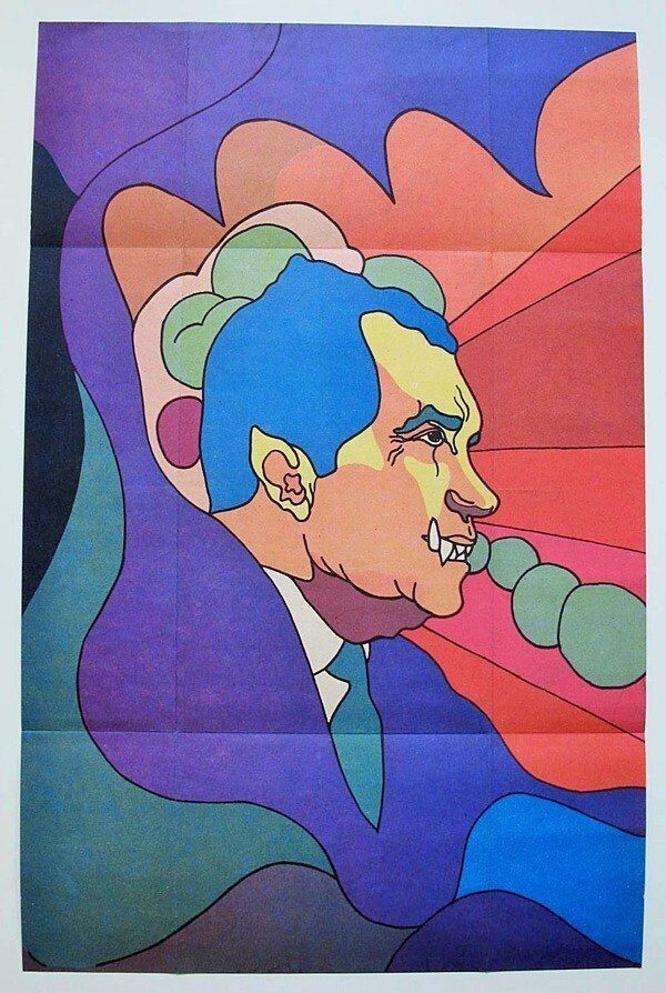 20. Плакат с Ричардом Никсоном, Куба, 1972 год