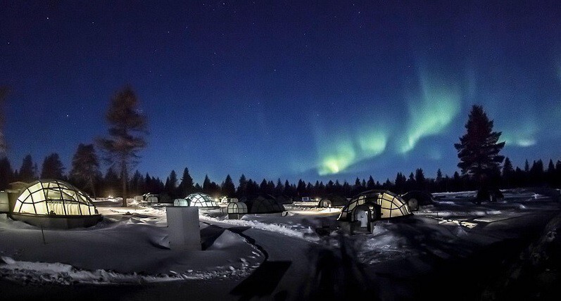 Финляндия. Туристический комплекс Kakslauttanen