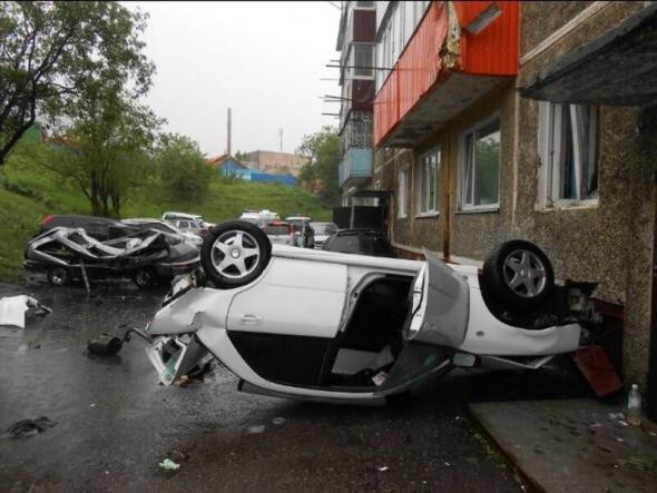 В ДТП на Камчатке пострадал... балкон