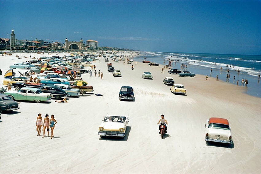 Пляж Дайтона, Флорида, 1957 г.