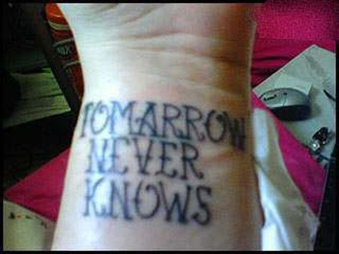 Татуировки с грамматическими ошибками