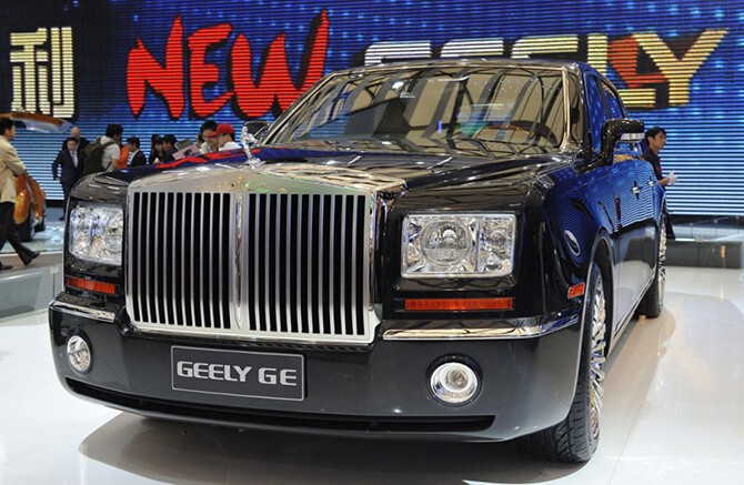 Geely GE. Оригинал: Rolls-Royce Phantom