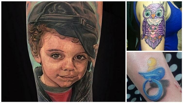 16 потрясающих идей для татуировок для тех, кто без ума от своих детей