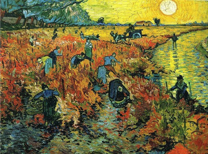 Картина «Красный виноградник» Ван Гога