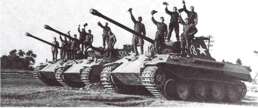 Трофейные танки Красной Армии. На «тиграх» на Берлин !
