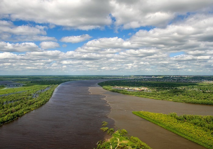 Невероятно красивейшие фото слияния  Российских рек