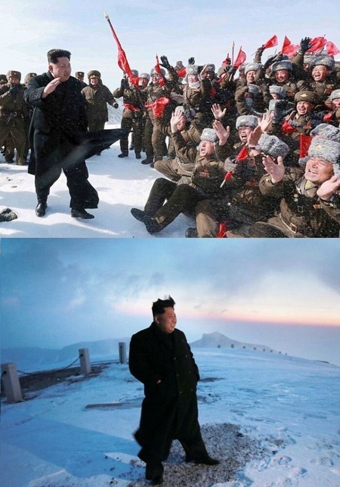 1. Ким Чен Ын на горе Пэкту