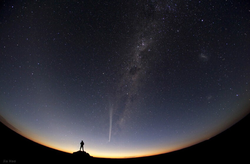 Jia Hao «Комета Лавджой над Австралией».
