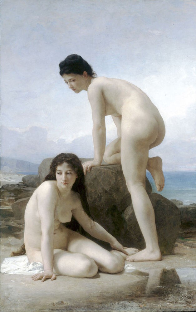 30. Адольф Вильям Бугро, "Две купальщицы", 1884
