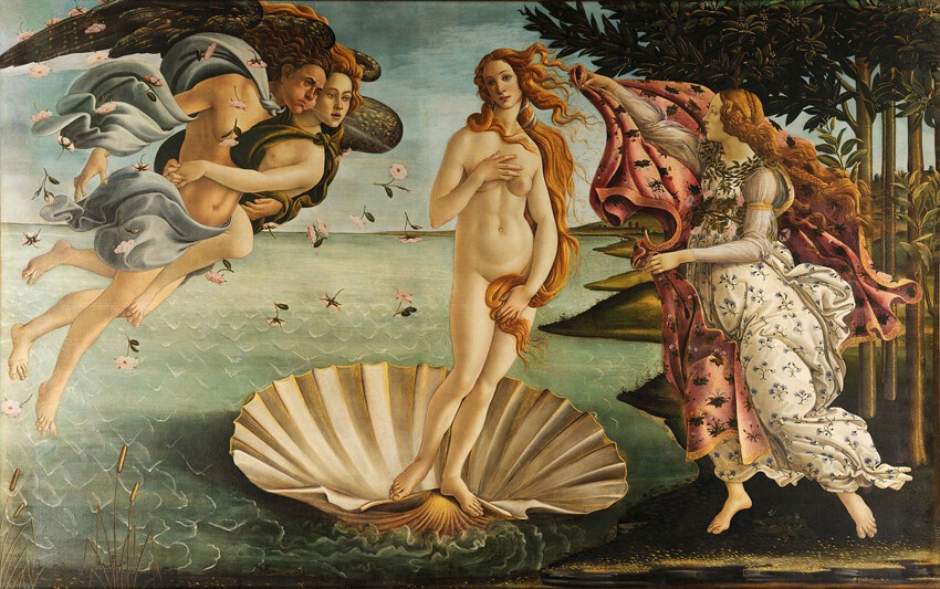 31. Сандро Боттичелли, "Рождение Венеры", 1483-1485 