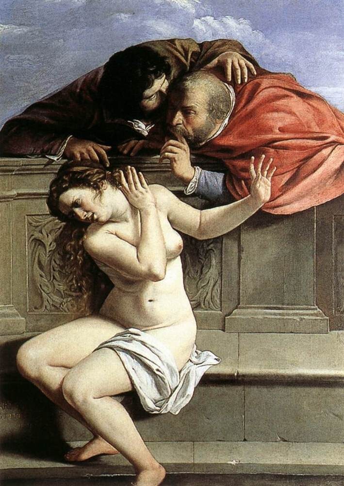 40. Артемизия Джентилески, "Сусанна и старцы", 1610