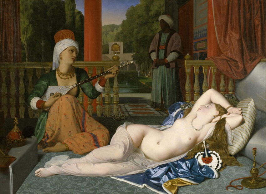 5. Жан Огюст Доминик Энгр, "Одалиска с рабыней", 1842