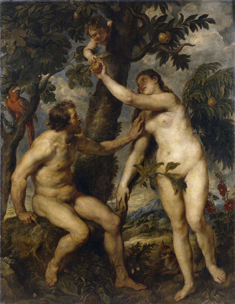 6. Питер Пауль Рубенс, "Адам и Ева", 1628-29