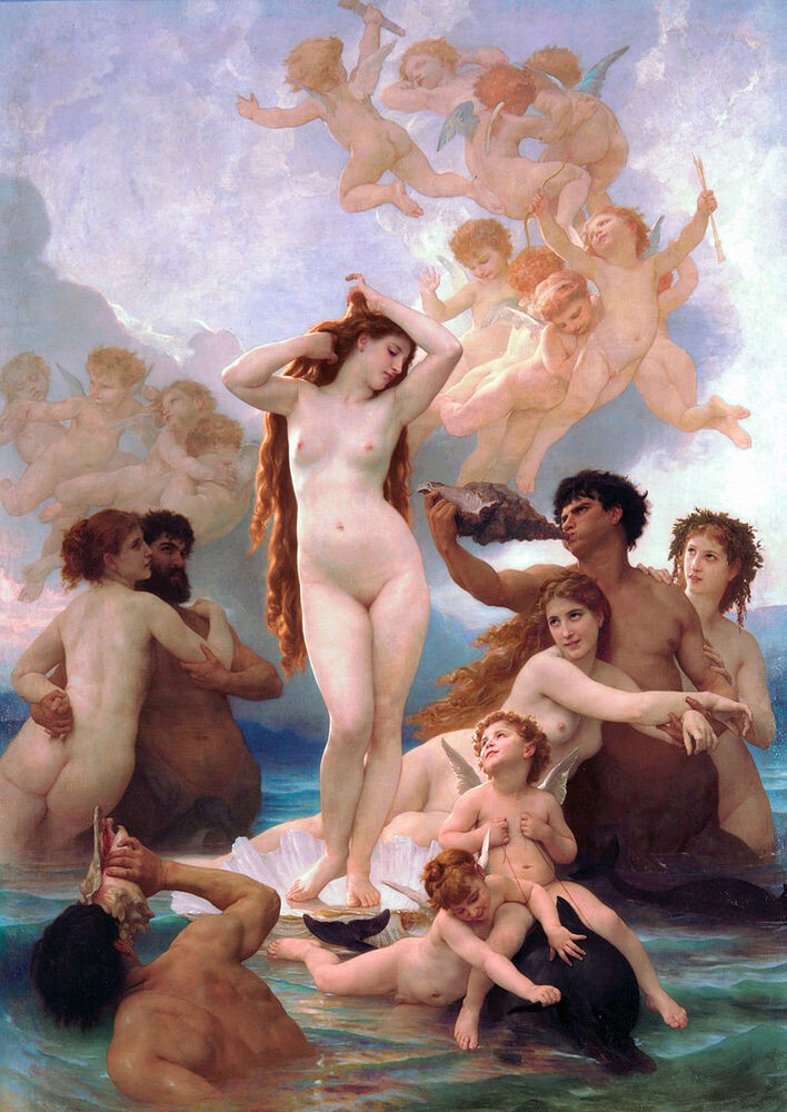26. Адольф Вильям Бугро, "Рождение Венеры", 1879