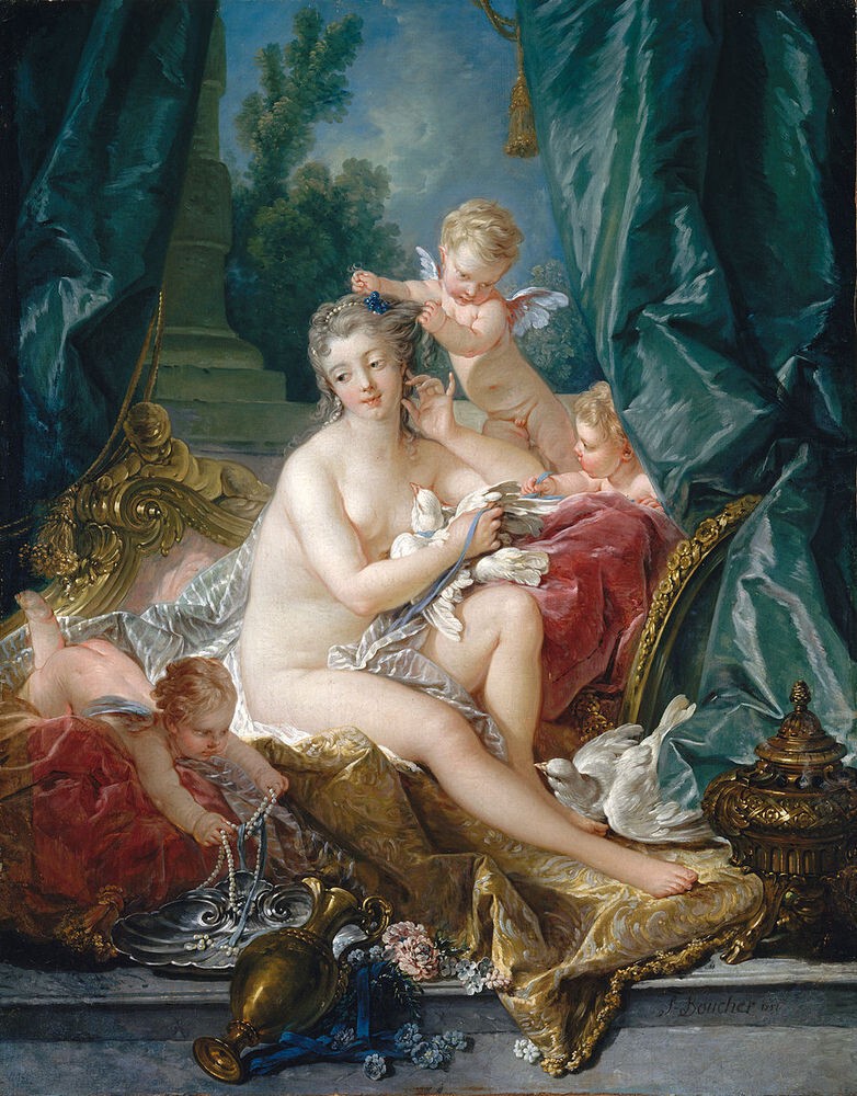 44. Франсуа Буше, "Туалет Венеры", 1751