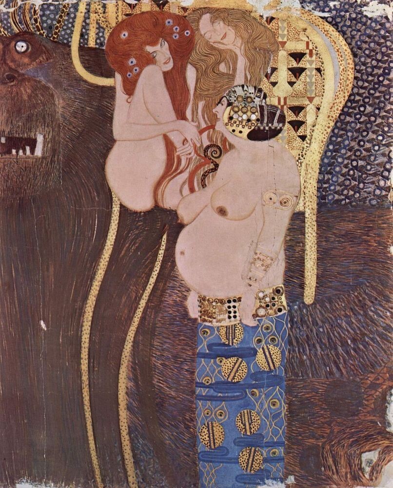 47. Густав Климт, "Бетховенский фриз", 1902