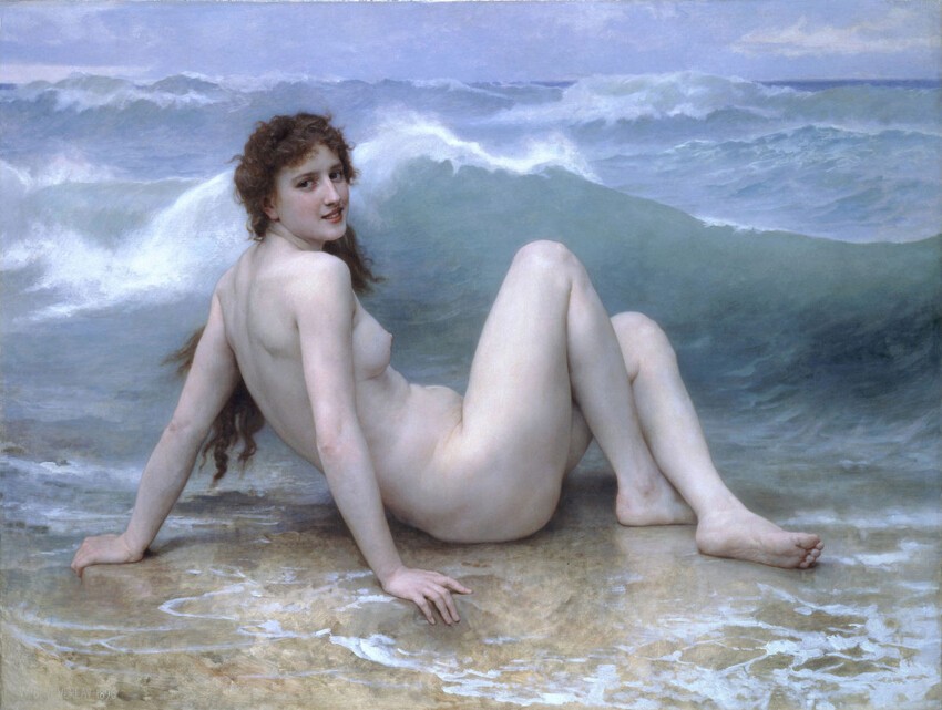 25. Адольф Вильям Бугро, "Волна", 1896 