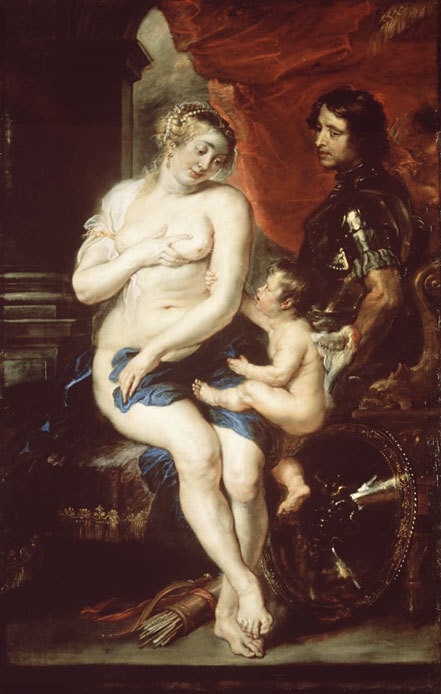 9. Питер Пауль Рубенс, "Венера, Марс и Купидон", начало 1630-х гг.