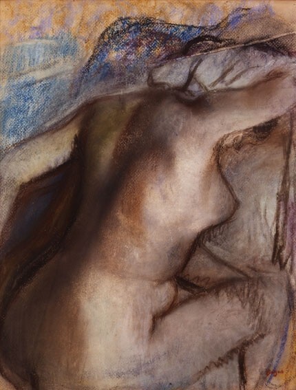 22. Эдгар Дега, "После купания", 1884-86