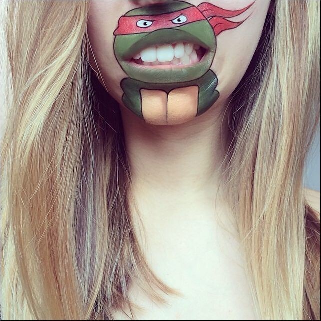 Рисунки на губах