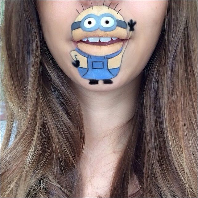 Рисунки на губах