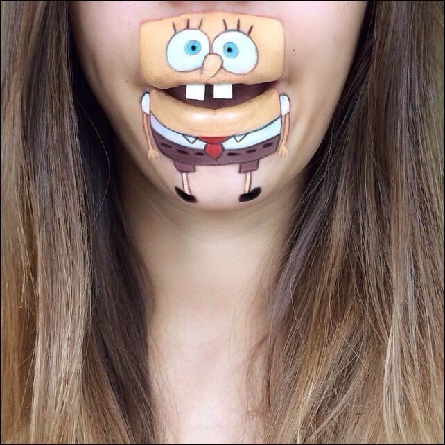 Рисунки на губах