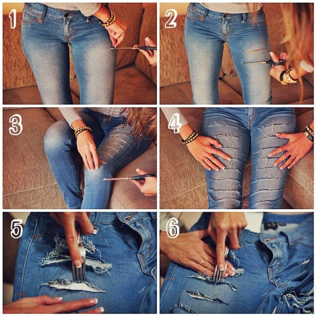 5. Рваные джинсы