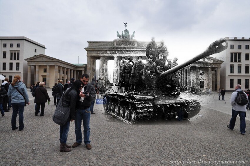 35. Берлин 1945-2010. Танк на Паризер платц.