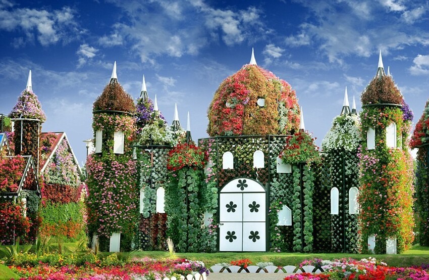 Самый большой в мире цветочный сад — Чудо Сад в Дубае