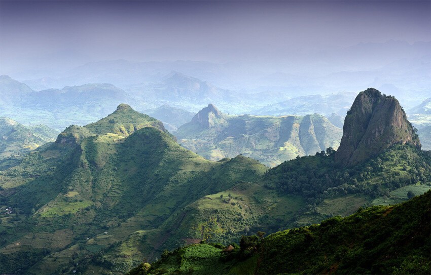 Горы Semien, Эфиопия. Фото: Луи Доусон