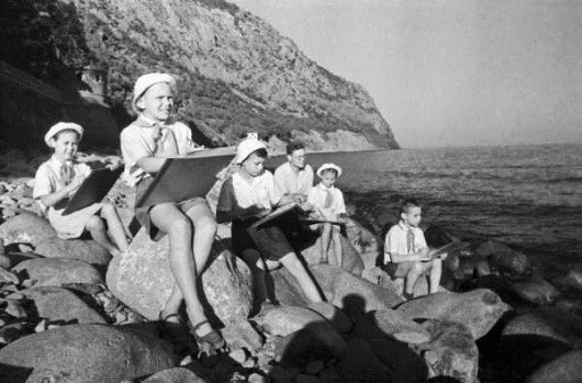 1950 год. Пионерское лето в Крыму.