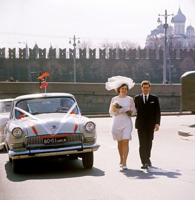 Свадебные кортежи времен СССР