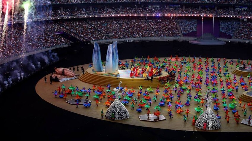 Грандиозное шоу-закрытие первых Европейских игр в Баку. Как это было