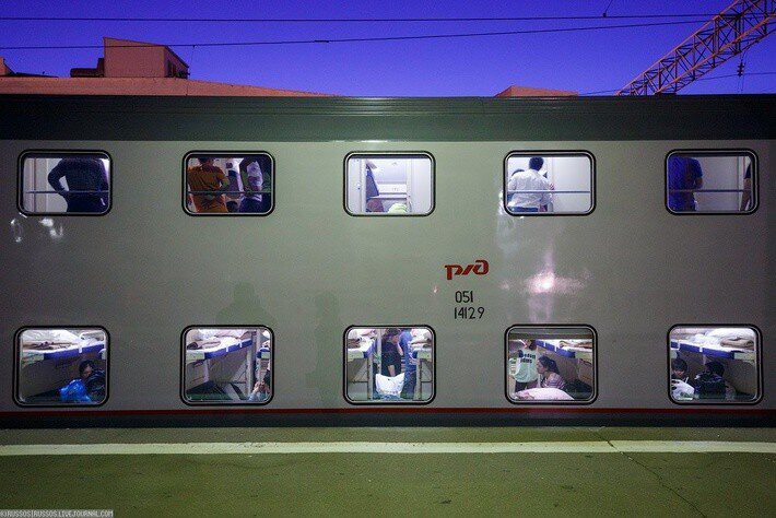 Двухэтажный поезд Москва — Казань