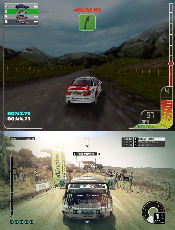  5. Colin McRae Rally (1998) vs. Dirt 3 (2011)
