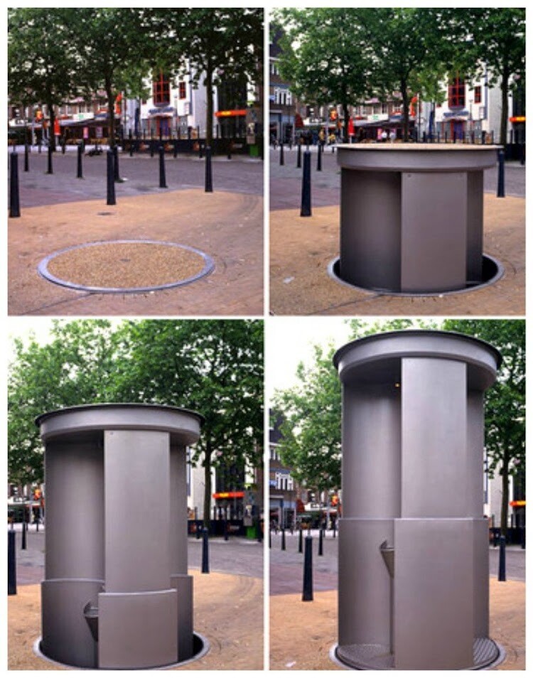 Датская идея уличных туалетов — Urilift