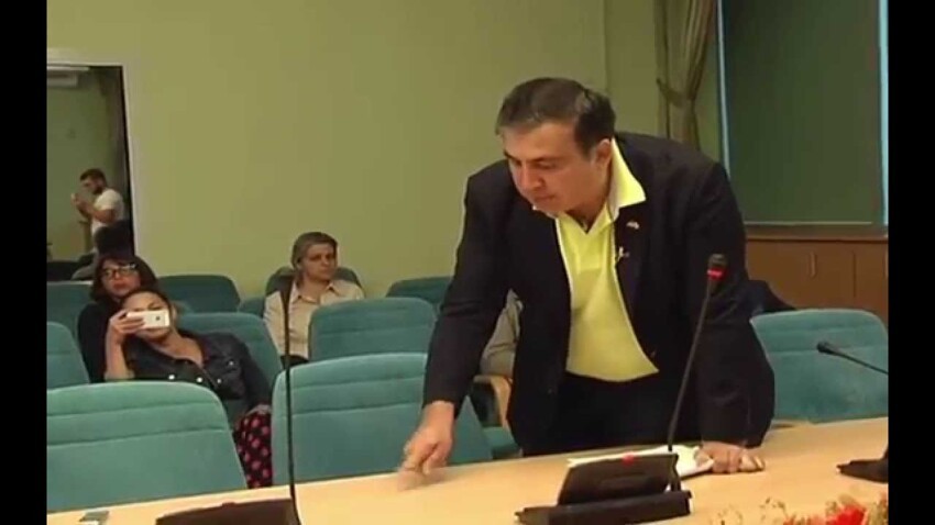 Саакашвили. Полная версия записи встречи в Госавиаслужбе 