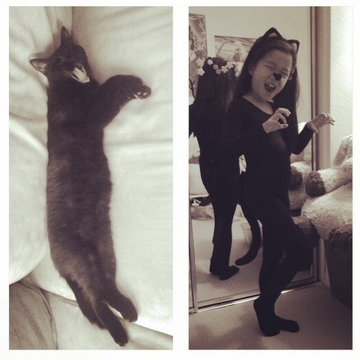 18. На Хэллоуин вы можете надеть костюм черной кошки и стать похожей на любимицу 