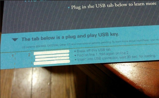 4. Бумажная USB-флешка