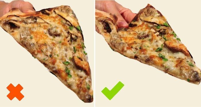 2. Как правильно есть пиццу