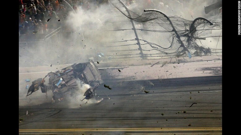 Авария Остина Диллона на гонках NASCAR