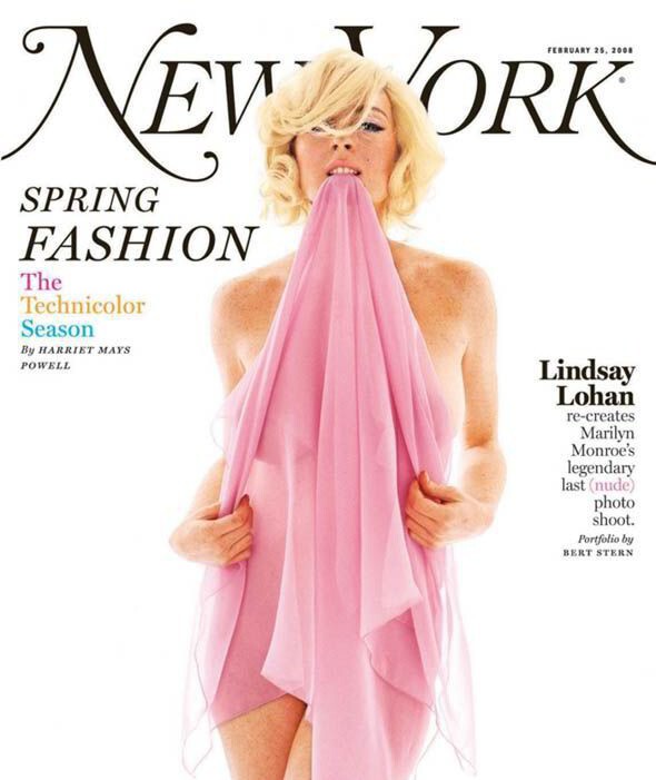 Линдси Лохан на обложке журнала New York Magazine