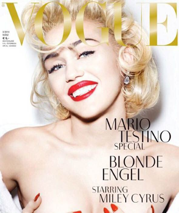 Майли Сайрус на обложке журнала Vogue Germany