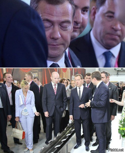 Медведев посетил промышленную выставку