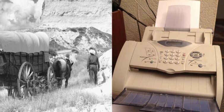 8. Первый факс был изобретен ещё в период великого переселения народов Америки